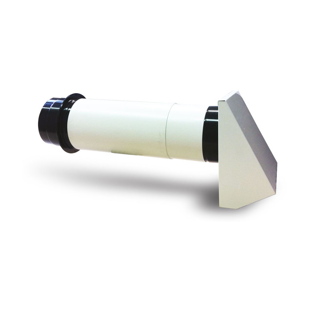 AVE Through-wall kit with external hood and internal acoustic lining d125mm — VNXE125KTM — manufacturer representative image