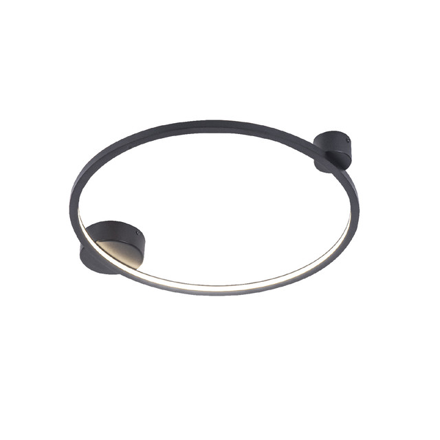 ACA Lighting ELUMA- WALL LIGHT SAND BLACK ALUMINUM+ SILICONE LED 30W CCT CCT 2800K-3200K-4000K 1200LM IP20 — KY011NCBK