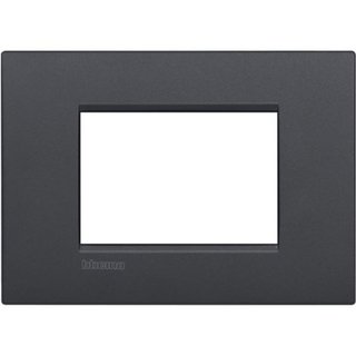 BTicino Cover plate AIR 3 modules - anthracite — LNC4803AR