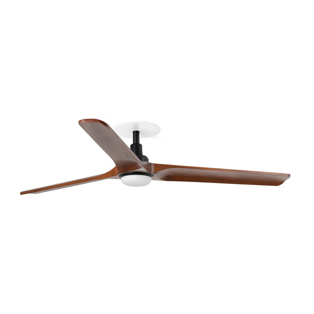 Faro Barcelona HEYWOOD RECESSED L LED Ceiling fan black/walnut 10W SWT — 33809R1S