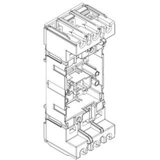 BTicino Base for plug-in and draw-out version for M2 250 3P — M7B03