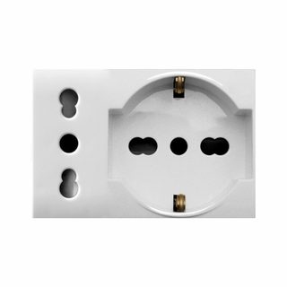 AVE 2P+E 10/16A ITA STD+SCHUKO DOMUS 3M — 44109015MB