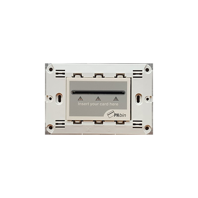 ACA Lighting MODYS CARD SWITCH RFID & MOUNT. FRAME 3 M. WITH SCREWS LIGHT GREY 24VDC IP20 — 10101450499