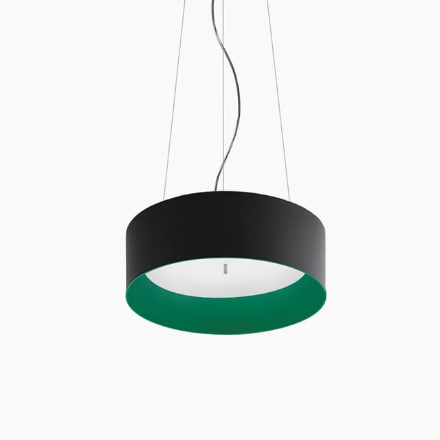 Artemide Tagora Suspension 570 - Direct Emission - dimmable - Black/Green — M249241
