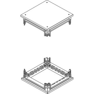 BTicino Kit of top and base for cabinets HDX 600x600mm — 91801/66A
