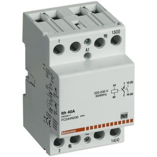 BTicino Contactor In=22/40A 4NO - Vn= 230Vac — FC4A4/230N