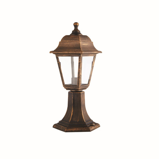 ACA Lighting 4S PLASTIC FLOOR GARDEN RUST LUMINAIRE 40,5CM E27 IP44 — PLGP3R