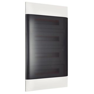 BTicino LINEA HABITA flush-mounting switchboard with door dark colour, 4x18 modules — E315PS72