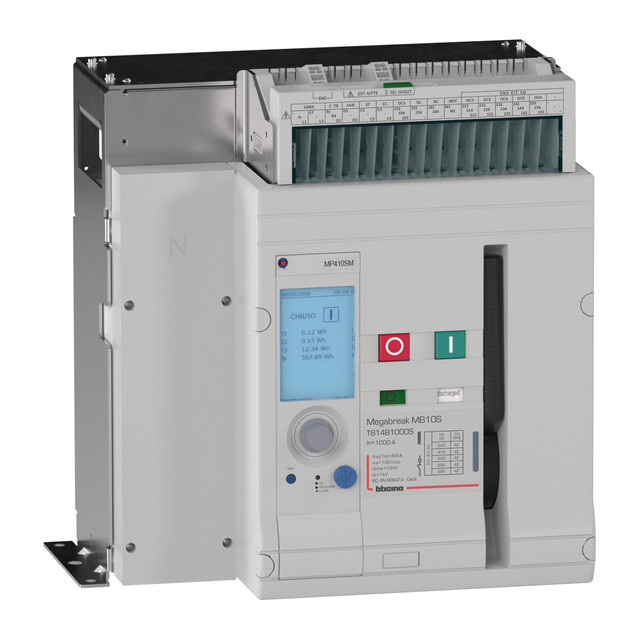 BTicino ACB MEGABREAK MB10S fixed 4P compact - 1000A - 42kA — T814B1000S
