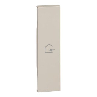 BTicino Lightable cover, 1 module - COMING IN symbol. For devices item K4672M2L, K4652M2 and K4652M3. Sand. — KM01MHBACK