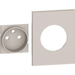 BTicino Cover + traditional top for French-Belgium standard socket item K4142A — KM55M3