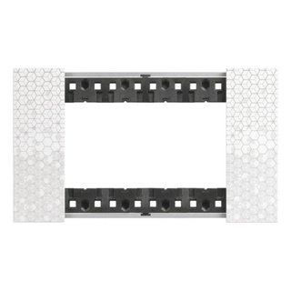 BTicino 4 modules Living Now plate — KA4804MW
