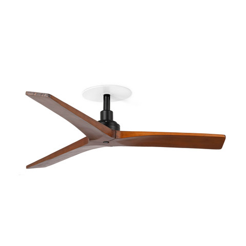 Faro Barcelona KLIM RECESSED S Ceiling fan black/walnut — manufacturer representative image
