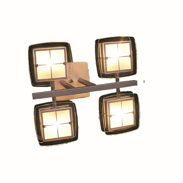 ACA Lighting PHASING OUT CEILING LAMP 22198 G9X4 40W DOUBLE GLASS SQUARE — V221984PAL