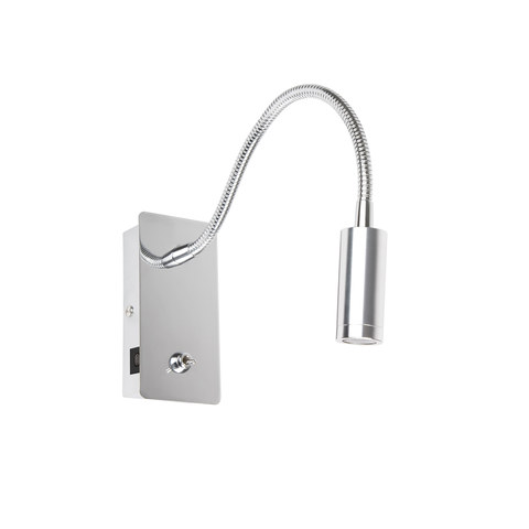 Faro Barcelona JULIET USB C Chrome wall lamp reader — manufacturer representative image