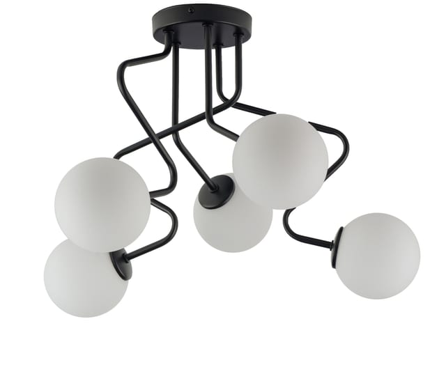 Sigma ZIGZAG 5 Ceiling lamp black — 33294