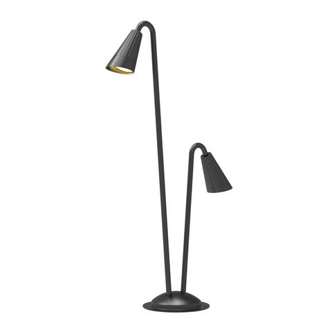 ACA Lighting Outdoor Bollard Light 2xGU10 IP65 Black — manufacturer representative image