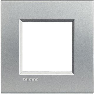 BTicino Square cover plate 2 modules - tech — LNA4802TE