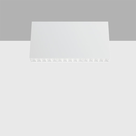 iGuzzini EJ67 — Ceiling-mounted luminaire with 15 optical elements for LED lamps - fixed optics with metallised thermoplastic high definition Opti-Beam reflectors — manufacturer representative image