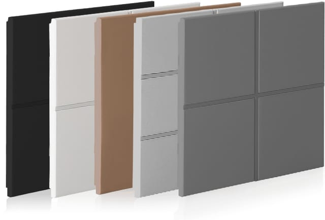 EAE Rosa Pictus Metal 1-Fold Switch – Dark Grey, No Icons