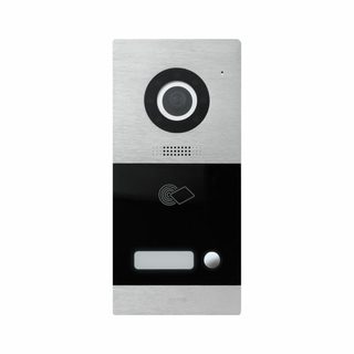 AVE 1 CALL OUTDOOR VIDEO INTERCOM UNIT WITH MIFARE TRANSPONDER CARD READER - 2 WIRE SYSTEM — VI2F-PE1