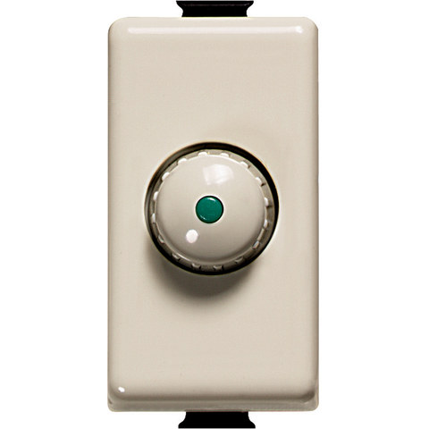 BTicino Knob dimmer with 2-way switch included — manufacturer representative image