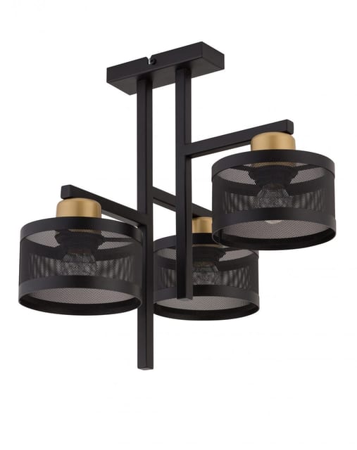 Sigma Off 3 Ceiling lamp czarny_złoty — 32137