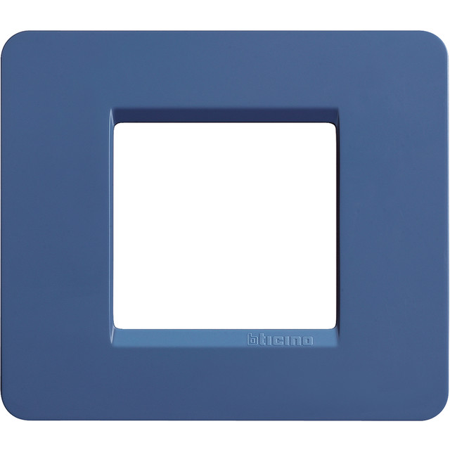 BTicino Matix - plate 2P round box Periwinkle — AM4802AR