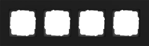 Gira Esprit cover frame aluminium black matt (lacquered) aluminium black matt (lacquered) — 0214409