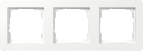 Gira E1 cover frame pure white glossy pure white glossy — 0213150