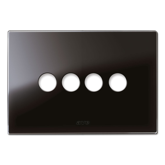 AVE NEW STYLE GLASS PLATE BLACK 4 CONTR — 44PVN04NAL