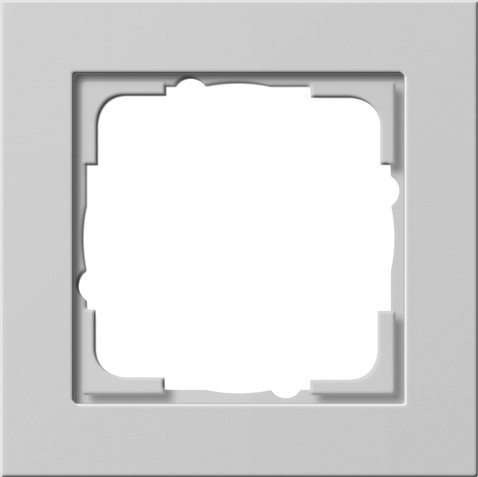 Gira E2 cover frame grey matt (lacquered) — 1-gang — 621137