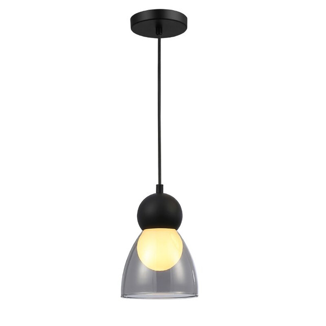 ACA Lighting JULIETTE-PENDANT LAMP BLACK GLASS CONVENTIONAL IP20 1xE27 133xH1230mm — LT1521PBK — manufacturer representative image