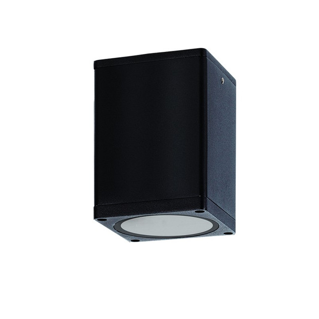 ACA Lighting E27 PAR30 SQUARE CEILING LUMINAIRE 230V AC SAND BLACK IP65 MAX.35W — LG2402E27B