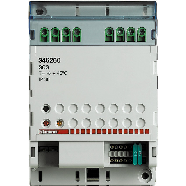 BTicino 4 DIN timed door lock relay actuator — 346260