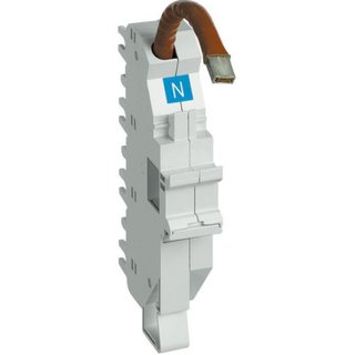 BTicino Base for top cable connection BTDIN 1P 1.5 modules - N - blue — TC125NC
