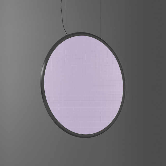 Artemide Discovery Vertical 100 White Violet Integralis - Satinized aluminium - App Compatible — 1993210IN1APP