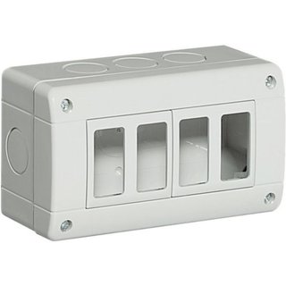 BTicino Box IP40 (base + Cover) - 4 modules Matix — 25404