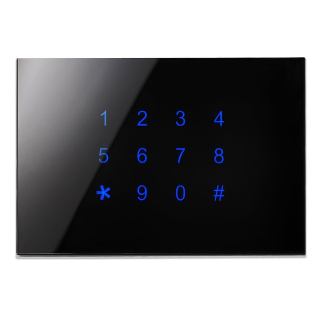 Blumotix Kristal access keypad — horizontal black