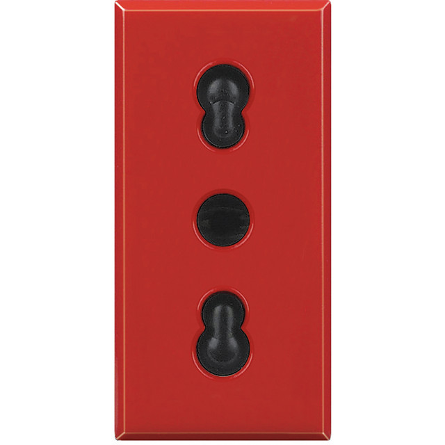 BTicino Socket 2P+T 10/16A 250 Vac — H4180R