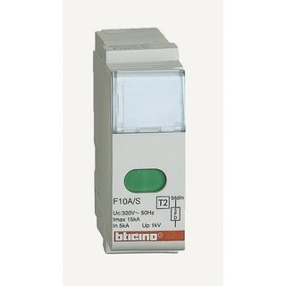 BTicino Replaceable cartridge for SPD - Imax=15kA - Up=1kV - Vn=230Vac — F10A/S