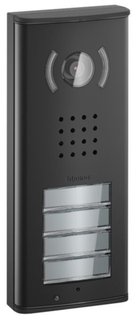 BTicino Linea 2000L2 video entrance panel with 4 pushbuttons – black finish — 343064