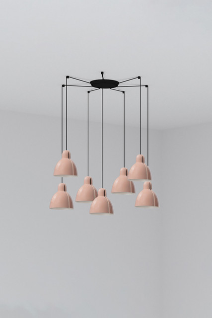 Faro Barcelona VENICE 7L Pink pendant lamp — 64255-113-7L