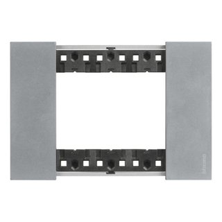 BTicino 3 modules Living Now plate — KA4803NW