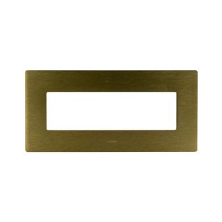 AVE NEW STYLE S44 ALUMINUM PLATE, BRONZE COLOUR – WITHOUT FINISHING FRAME – 7 MOD. — 44PAQ7BRZ
