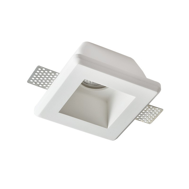 ACA Lighting SQUARE GYPSUM TRIMLESS SPOT LUMINAIRE ZOE GU10 — G90011C