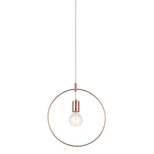 ACA Lighting NETTO PENDANT 1XE27 METAL COPPER CYCLE Φ35CM TWIGGY — V35181CP