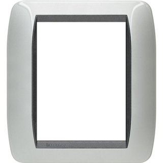 BTicino Cover plate 3+3 modules - aluminium clear — L4826AL