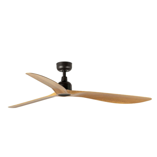 Faro Barcelona OUTWOOD L Brown/light oak wood fan IP44 — 34360