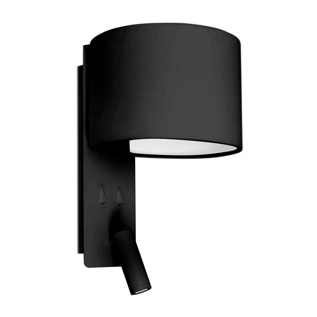 Faro Barcelona FOLD Black wall lamp with reading light — 64305